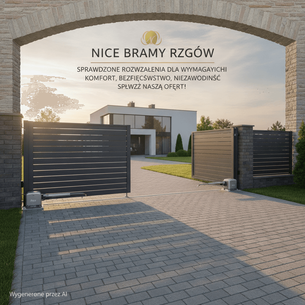 Napędy bram Nice Rzgów sprawdzone rozwiązania dla wymagających